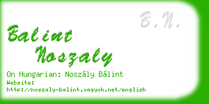 balint noszaly business card